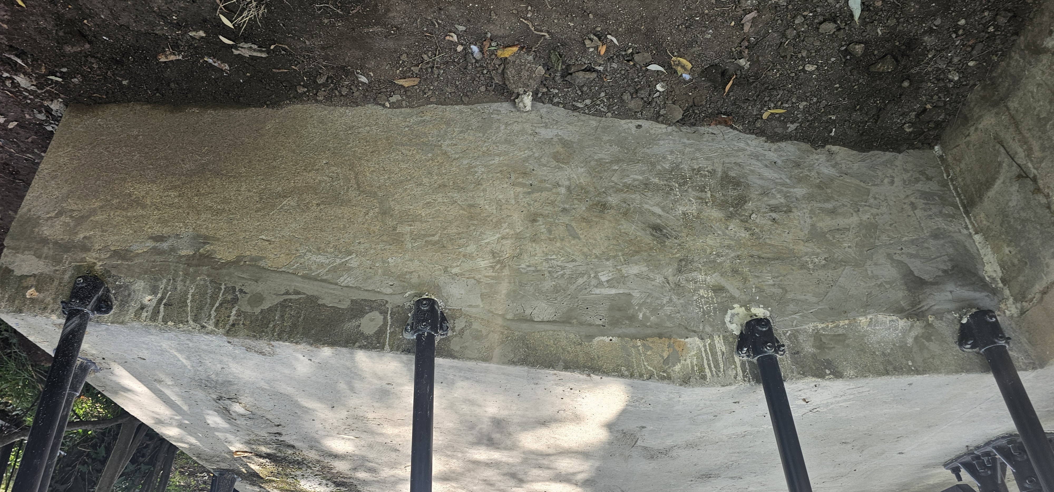 Pulteney Bridge flood defence access platform after repairs