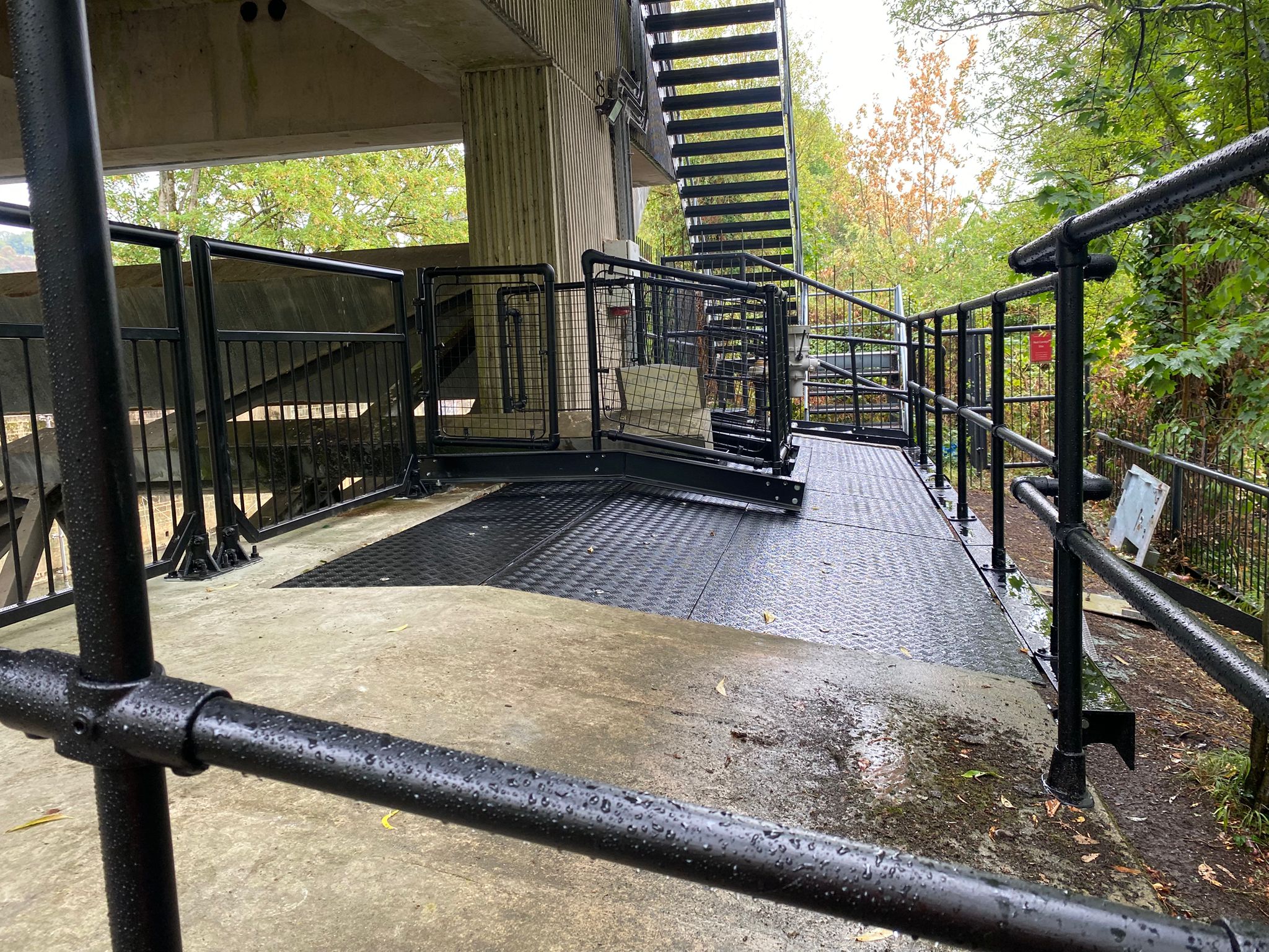 Finished job after being washed down and painted