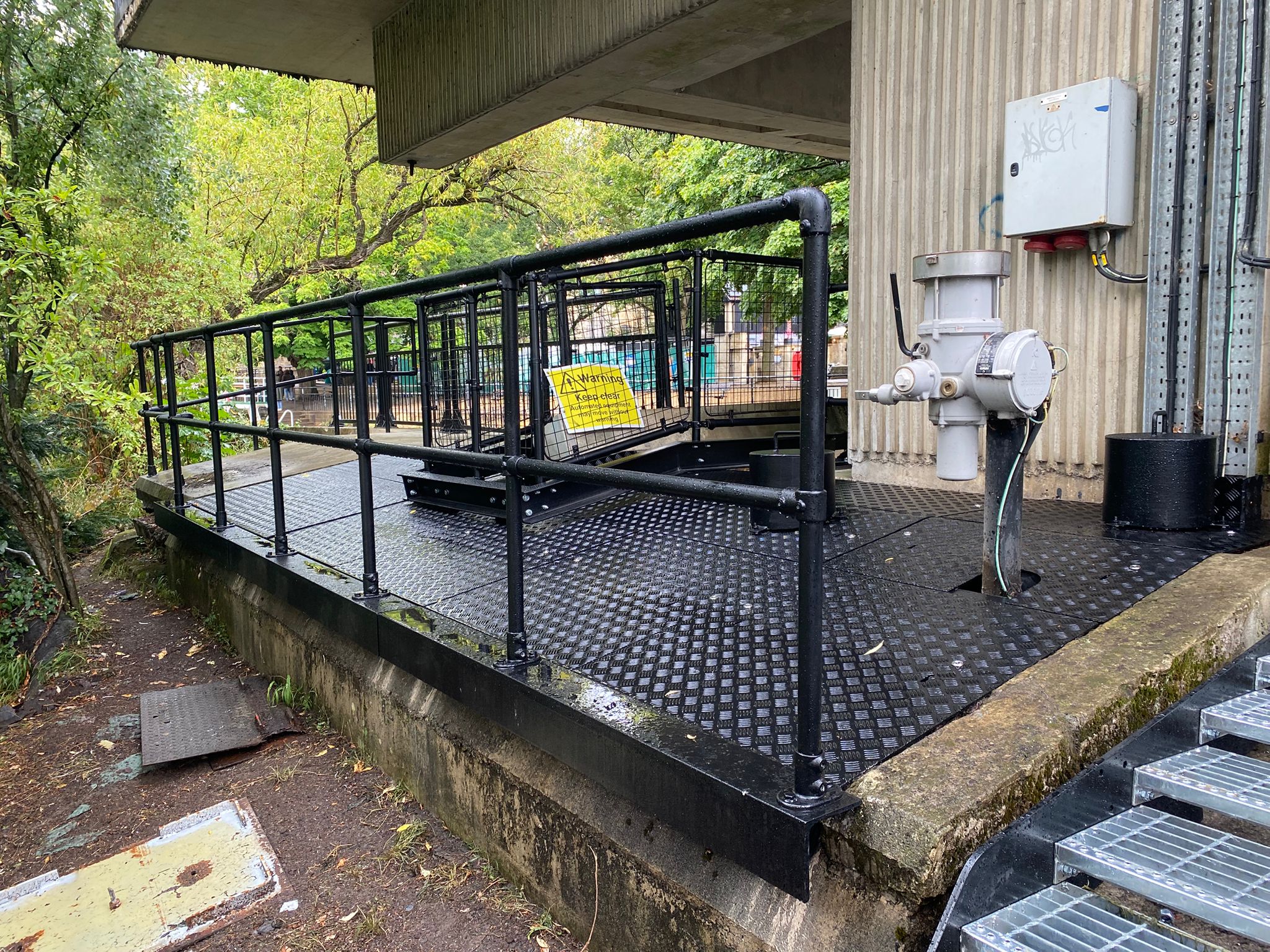 Finished job after being washed down and painted