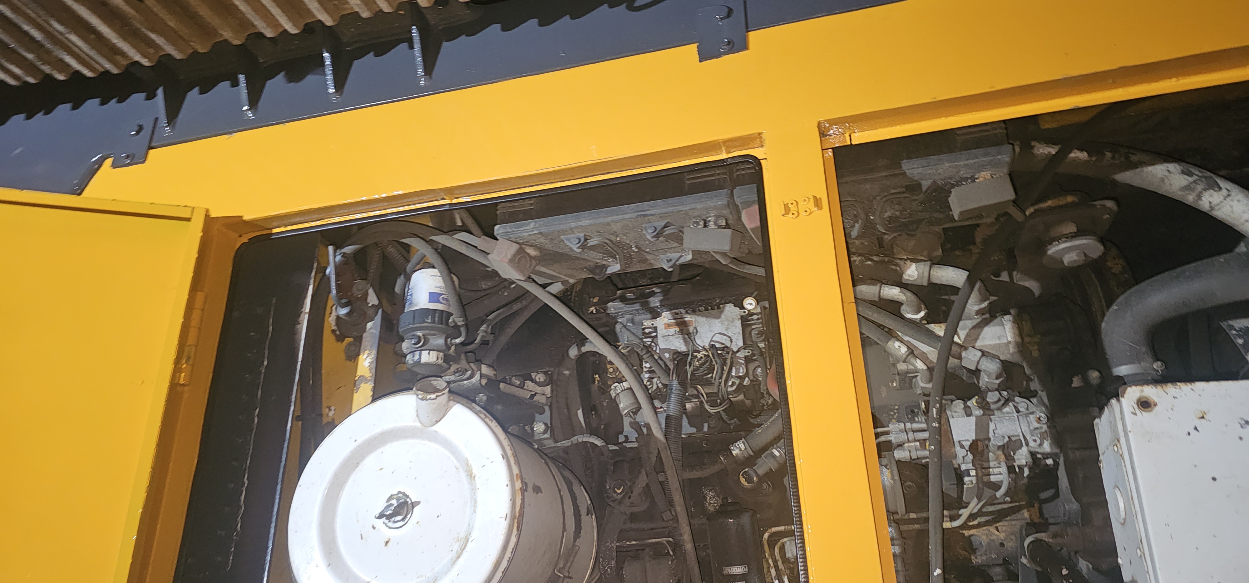 Klemm rig canopy after rebuild with new painted panels and guards